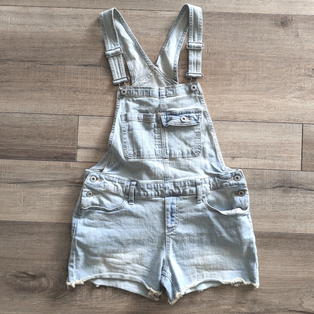 Lightwash Denim Shortfalls Overalls